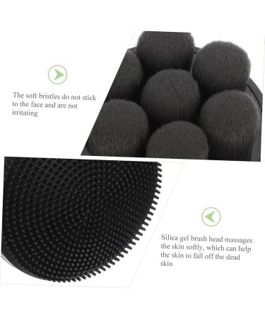 minkissy Manual Face Brush Manual Facial Brush Face Exfoliator Face Brush Black 12.5X5X5CM - Buy Online on SooperMarket.com