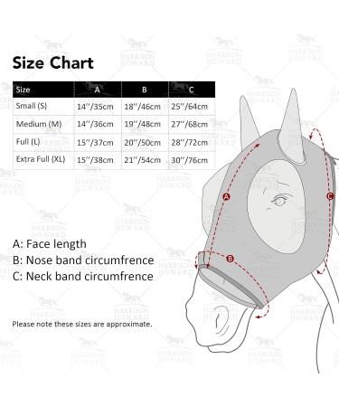 Buy Harrison Howard Stretchable UV Protection Fly Mask - Breathable with Mesh Eye Opening & Ear Protection | Medium Size - Buy Online on SooperMarket.com