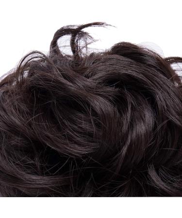 Medium Brown 35g Hair Bun Donut Chignon Scrunchie Updo Hairpiece - Ponytail Extensions - Buy Online on SooperMarket.com