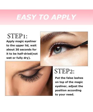 Cuckoo Magic Self Adhesive Eyeliner 2 Pcs - Waterproof Black Liquid Magnetic Eye Liner Pen - Buy Online on SooperMarket.com