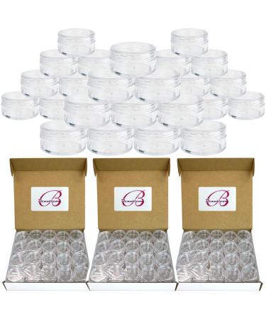 (Quantity: 300 Pieces) Beauticom 10G/10ML Round Clear Jars with Screw Cap Lids for Small Jewelry Holding/Mixing Paints Art Accessories and Other Craft Supplies - BPA Free
