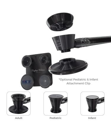 Shop MDF Instruments Pediatric & Neonatal Attachments with Clip for ProCardial Titanium Stethoscope - Blackout | International Shipping Available - Buy Online on SooperMarket.com