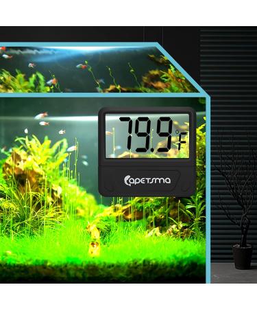 Capetsma Digital Aquarium Thermometer - Accurate Reptile and Fish Tank Temperature Gauge with Large LCD Screen - Buy Online on SooperMarket.com
