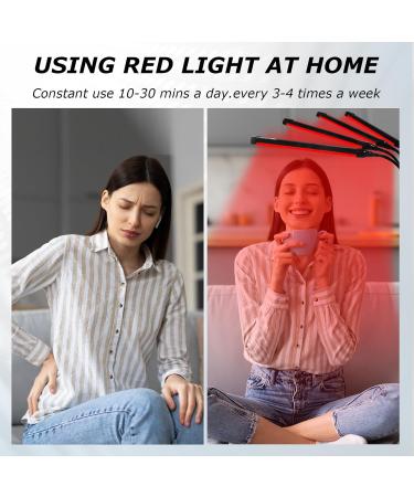 Shyineyou Red Light Lamp 180LEDs 660&850 Infrared Light Lamp with Stand(15"-60") Deep Red Light Lamp for Home/Office Use - Buy Online on SooperMarket.com