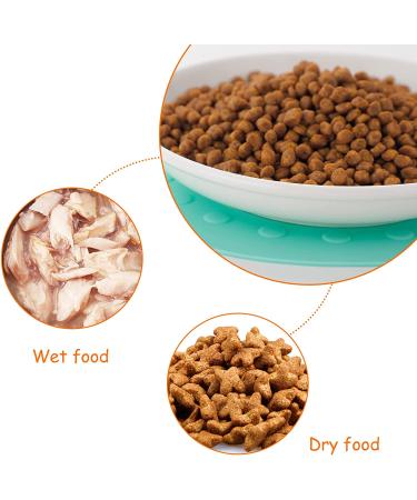 Ceramic Cat Food Plates and Wide Bowls for Stress-Relief Whisker Fatigue | Cat Feeding Dishes in White & Black - Buy Online on SooperMarket.com