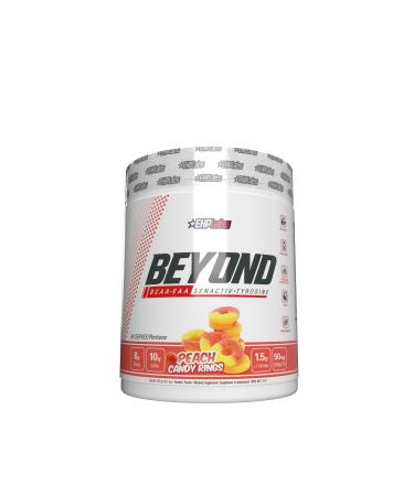 EHP Labs Beyond BCAA Powder Amino Acids Supplement for Muscle Recovery - 8g of Sugar Free BCAAs Amino Acids Post Workout Recovery Powder & 10g of EAA Amino Acids Powder - 60 Servings (Peach Candy Ring) Peach Candy Rings