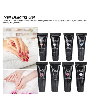 8pcs Nail Extension Gel Set - Premium Fast-Building Sequins Nail Art Gel for Professional Manicure - International Shipping Available - Buy Online on SooperMarket.com