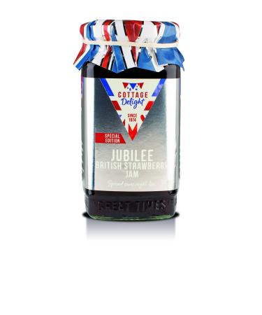 Cottage Delight - Jubilee British Strawberry Jam JB - 340g Red