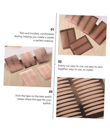 Mikinona 25 Sheets Double Eyelid Sticker Eyelid Shaping Sticker Double Eyelid Tape Eyelid Lift Strips Stickers Invisible Eyelid Makeup Eyelid Tape Sticky Eyelid Strip Medical Tape - Buy Online on SooperMarket.com