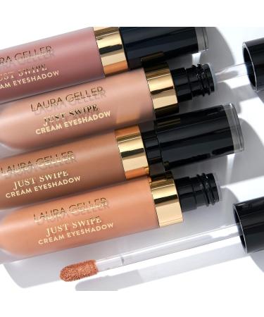 Laura Geller Just Swipe Liquid Eyeshadow in Cocoa - Cream-to-Powder Formula for Long-Lasting, Crease-Proof Velvety Color - Buy Online on SooperMarket.com