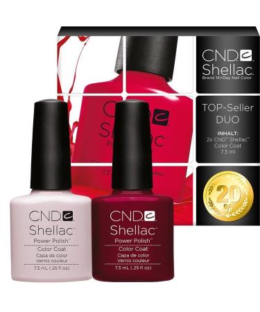 CND Shellac UV/LED Power Polish Romantique/Decadence 7.3 ml - Pack of 2 Romantique/Decadence 7.3 ml (Pack of 2)