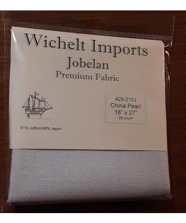 Wichelt Imports Premium Jobelan Cross Stitch Fabric 18" x 27" China Pearl