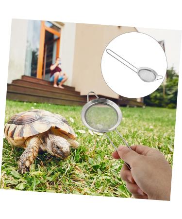 GANAZONO 6 Pcs Reptile Sand Shovel Reptichip Strainers Fine Mesh Pet Poo Shovel Silver Stainless Steel 20X7X3CMx3pcs Silverx3pcs - Buy Online on SooperMarket.com