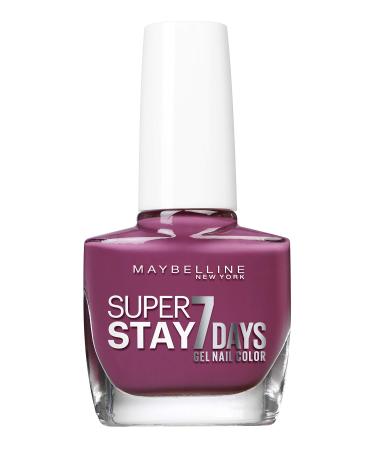 Maybelline New York Professional nail polish-Gel technology-Super Stay 7 Days-color: Mauve on (255) 255 Malve on 10 ml (1 Pack)