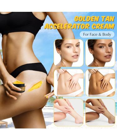 Sunbed Cream 100g Tanning Accelerator Cream for Sunbed Effective in Sunbeds and Outdoor Sun Achieve a Natural Long-Lasting Tan (100 Grams) - Buy Online on SooperMarket.com