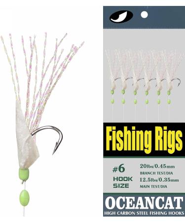 Rainbow Fish Skin Saltwater Fishing Lure Bait Rig - 10 Packs - Buy Online on SooperMarket.com