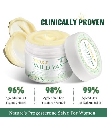 2-Pack Organic Wild Yam Cream | Natural Skincare for Menstrual & Menopause Relief | Nourishing Vitamins | 6.34 Oz - Buy Online on SooperMarket.com
