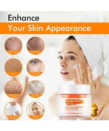 Dark Spot Remover for Face & Body - Niacinamide Aloe Vitamin E | Even Skin Tone Cream 1.76OZ - Buy Online on SooperMarket.com