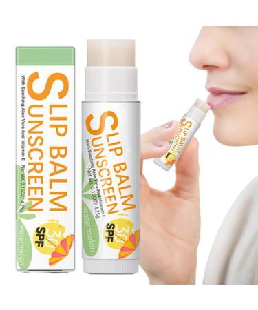 Sunscreen Lip Balm | Hydrating Lip Sunblock for Protects - Lip Sunscreen Travel Size Sunscreen for LipsProtects Soothes Moisturizes Lip Care Pekmar #3 Watermelon Flavor