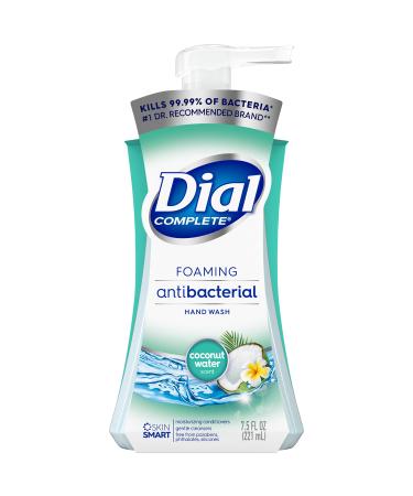 Dial Complete Antibacterial Foaming Hand Wash  Coconut Water  7.5 fl oz Coconut 1 Count (Pack of 1)
