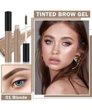 Waterproof Eyebrow Gel - 2PCS Blonde Eyebrow Mascara | Long Lasting Daily Makeup for Women - Buy Online on SooperMarket.com