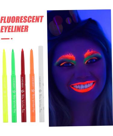 HAPINARY 5pcs Halloween Paint Pen Glow Eyeliner Pencil Eyeliner Fluorescence Make up Highlighter Plastic - Buy Online on SooperMarket.com