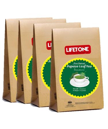 lifetone the tea for better life Papaya leaf tea | Immune system booster | Laxative tea | Detox tea (80 Teabags)