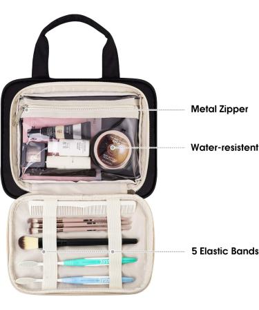 Large Full Size Black Toiletry Bag for Women - Travel Makeup Organizer - Buy Online on SooperMarket.com