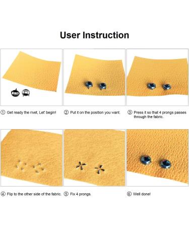 ACTENLY 160pcs Bronze DIY Nailhead Round Dome Studs Assorted Kit for Leathercraft Rivet Metal Punk Spikes - 6/8/10/12mm - Buy Online on SooperMarket.com