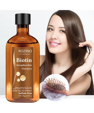 Biotin Shampoo Biotin Shampoo With Volumising Castor Oil Rosemary Oil And Keratin Biotin Shampoo For Dry And Damaged Hair Hair Thickening Treatment For Women & Men With Progressed Thinning - Buy Online on SooperMarket.com