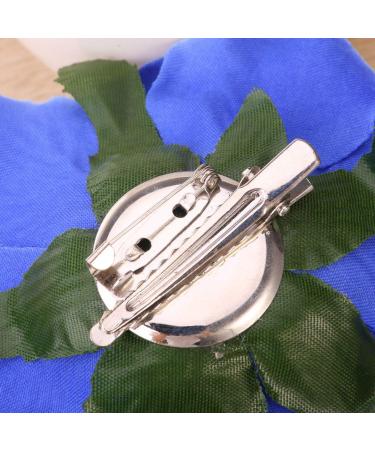 OSALADI Flower Hair Accessories Artificial Floral Hair Clip Big Rose Flower Hairpin Wedding Bridal Barrette Elegant Brooch Accessories for Women Girl Bridal Blue White Roses Artificial Flowers - Buy Online on SooperMarket.com