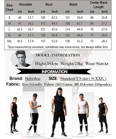 Babioboa Men's Cherry Red Workout Hooded Tank Top - X-Large - Buy Online on SooperMarket.com