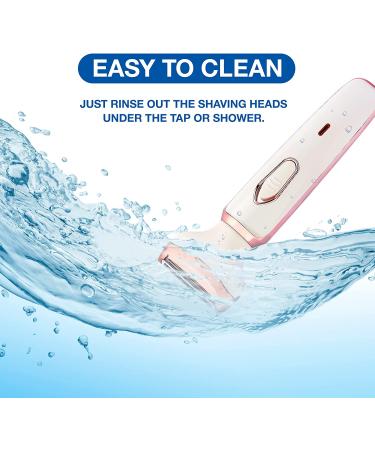 Women's Electric Razor & Shaver - Painless 2-in-1 Wet/Dry Hair Removal for Face, Legs & Underarms - USB Rechargeable Cordless - Buy Online on SooperMarket.com