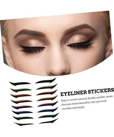 Didiseaon 108 Pairs Glitter Eyeliner Glitter Eyelid Tape Eye Make up Eyeliner Invisible Eye Line Strips Doublesided Tape Korean Eyelid Tape Eyeliner Transfer Eyes Miss Sticker Skin Patch - Buy Online on SooperMarket.com