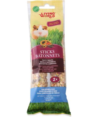Living World Extrusion Guinea Pig Food 3.3-Pound & 60671 Guinea Pig Fruit Treat Sticks 4-Ounce - Buy Online on SooperMarket.com