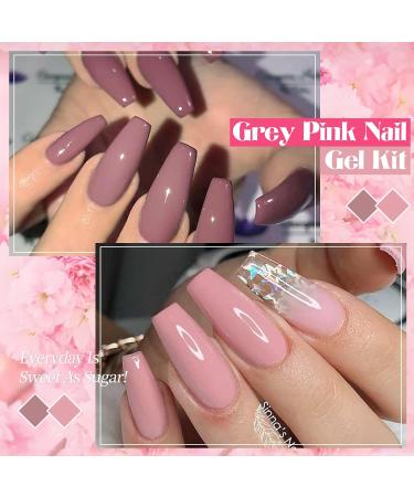Ur Sugar UV Nail Polish Set - 6 Colors Gel Lacquer for Nude & Gray Nail Designs | Perfect for Weddings & Valentine's Day - Buy Online on SooperMarket.com
