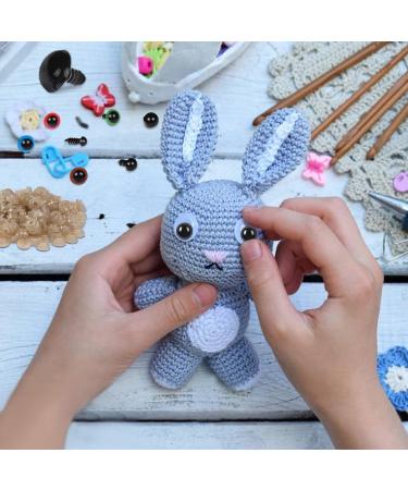 816 Pcs Colorful Safety Eyes for Amigurumi - Plastic, 6-30mm, with Washers - Ideal for Crochet, Stuffed Animals, Teddy Bears - Buy Online on SooperMarket.com