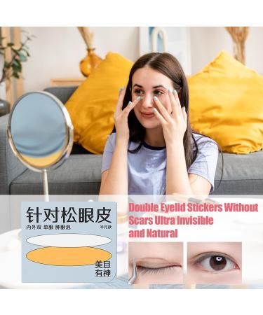 Hooded Eyelid Lifter Strips - Long-lasting Double Sided Eyelid Tape Invisible Professional Eye Strips Eye Lid Contour Stickers for Natural Daily Makeup - Buy Online on SooperMarket.com