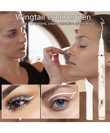 1/12 Colors Liquid Eyeliner Set Eyeliner Set Pigmented Rainbow Colorful Neon Eyeliner Pencil Waterproof Eye Shadow Pencil Long Lasting Wingtail Eyeliner for Mom Wife Girlfriend 10# - Buy Online on SooperMarket.com