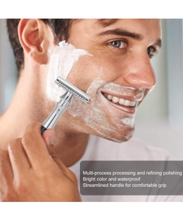 Double Edge Razor Plane - Durable Stainless Steel Manual Razor for Men (Black) | Perfect Shave Reusable & Eco-Friendly - Buy Online on SooperMarket.com