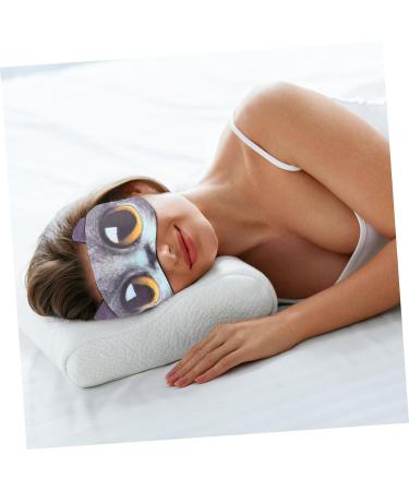 Healeved 4 Pcs Blindfold Ice Pack Silk Eye Mask Set for Sleep | Animal Print Plush Travel Masks | Snap Covers for Work and Travel - Buy Online on SooperMarket.com