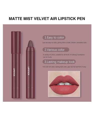 Ownest 6-Piece Matte Velvet Lipstick Set for Women - Long Lasting & Moisturizing - Buy Online on SooperMarket.com