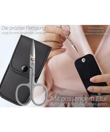 Premium Stainless Steel Nail Scissors for Fingernails & Toenails - Curved Extra Sharp with Protective Case (9 cm) - Buy Online on SooperMarket.com