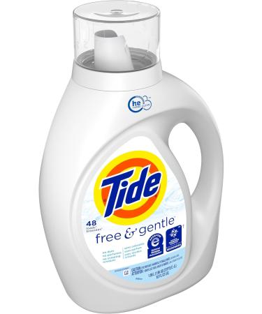 Tide Free & Gentle Liquid Laundry Detergent - 48 Loads 63 fl oz | Gentle on Skin Powerful Clean | Buy Internationally - Buy Online on SooperMarket.com