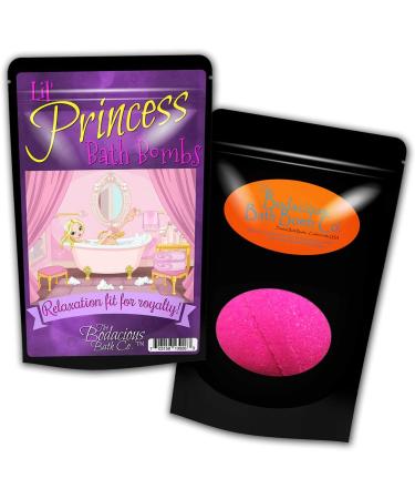 Lil Princess Bath Bombs - Handmade in The USA | XL Pretty Pink Fizzers for Girls | Luxurious Home Spa | Stocking Stuffers for Young Ladies - Buy Online on SooperMarket.com