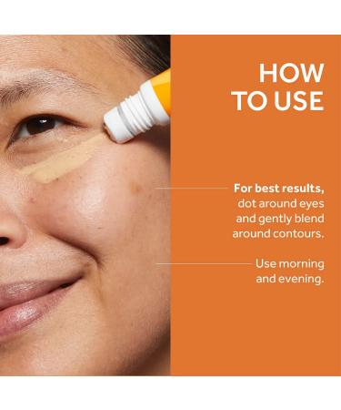 No7 Radiance+ Roll & Glow Eye Cream - Vitamin C + Caffeine Formula for Dark Circles & Puffiness - Buy Online on SooperMarket.com