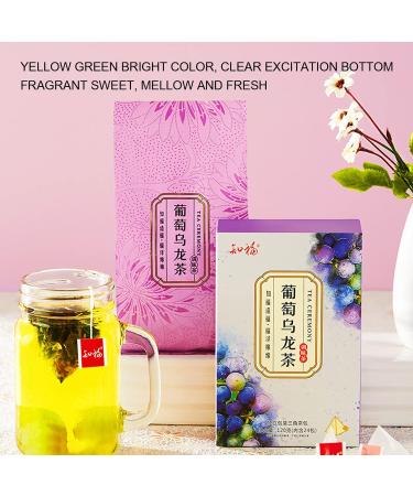 Socobeta Grape Oolong Tea 24pcs Cold Brew Fruit Tea Bags for Casual Drinks in The Morning and Afternoon Free Time kitchen Home Appliances - Buy Online on SooperMarket.com
