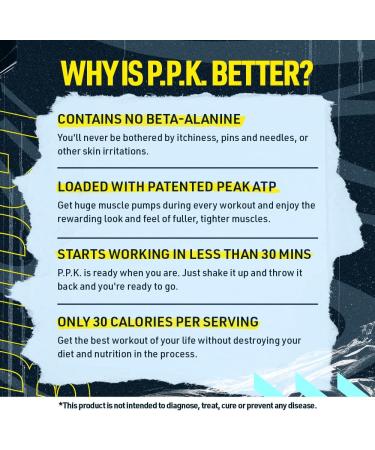 Blue Star Nutraceuticals P.P.K. Pre Workout Supplement - Energy Booster Nitric Oxide NO2 Booster Muscle Pumps & Hydration Support - Works After 1 Serving - 40 Servings (Grape) - Buy Online on SooperMarket.com
