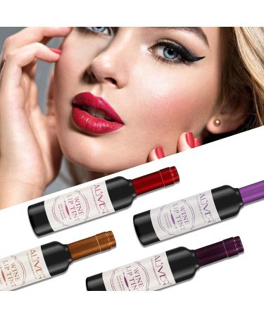 6-Piece Wine Lip Tint Set - Long-Lasting Matte Lip Stain, Gloss & Balm for Women - Buy Online on SooperMarket.com