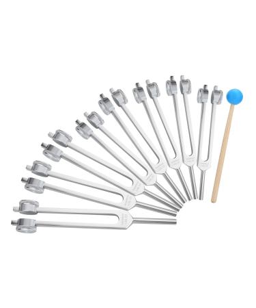 Tuning Fork Instrument Hammer Tool Set 8 Tuning Forks Tuning Fork Set for Relaxation Nursing